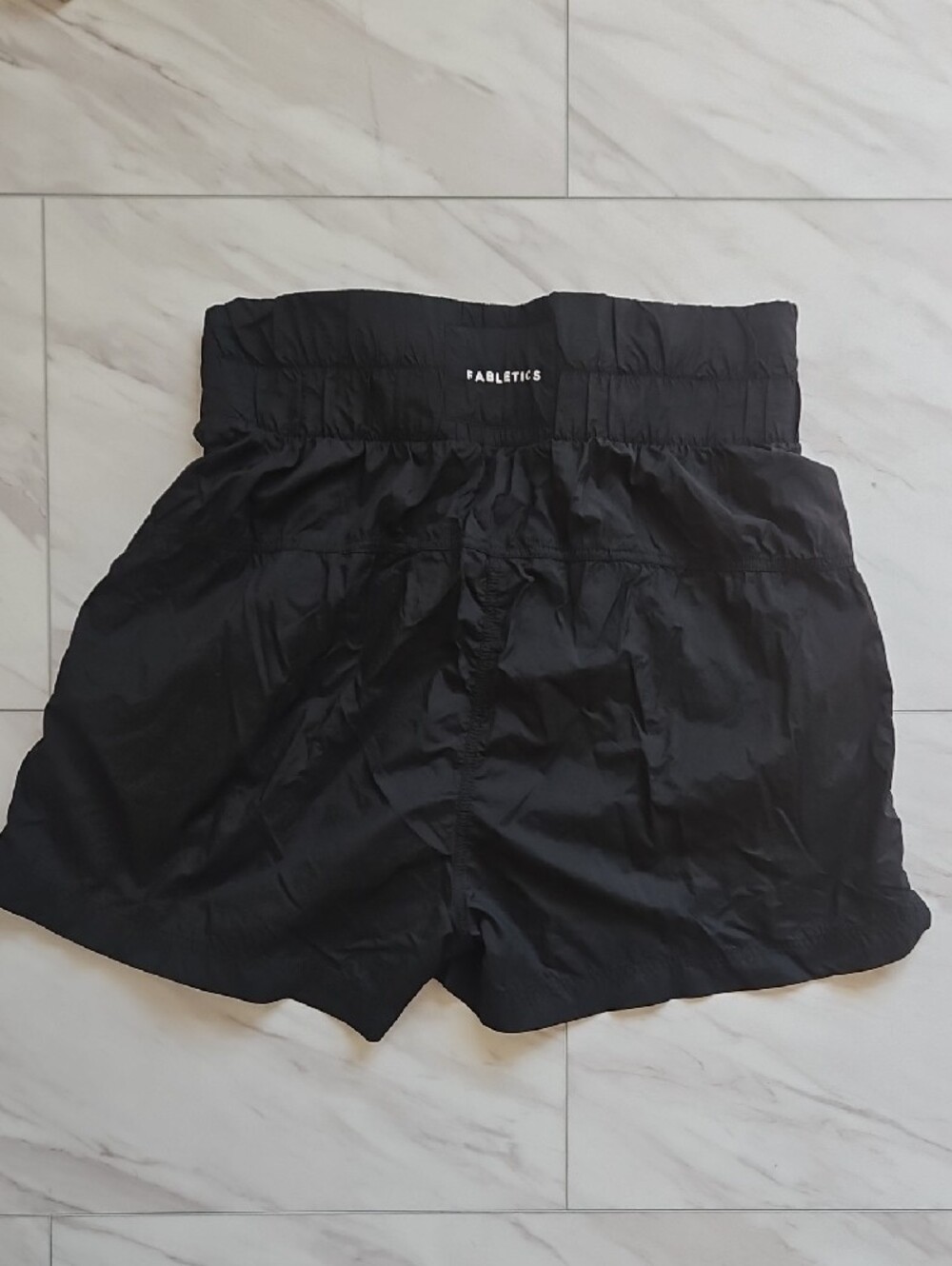 Fabletics Black Athletic Shorts with Contrast Piping - Picture 2 of 2